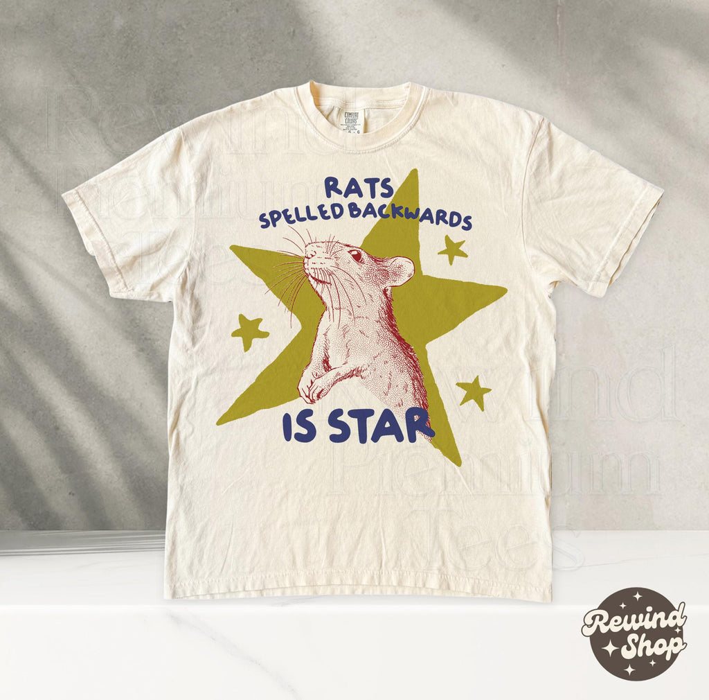 Rats Spelled Backwards Star Silly Comfort Colors Ra Animal Weird (1)