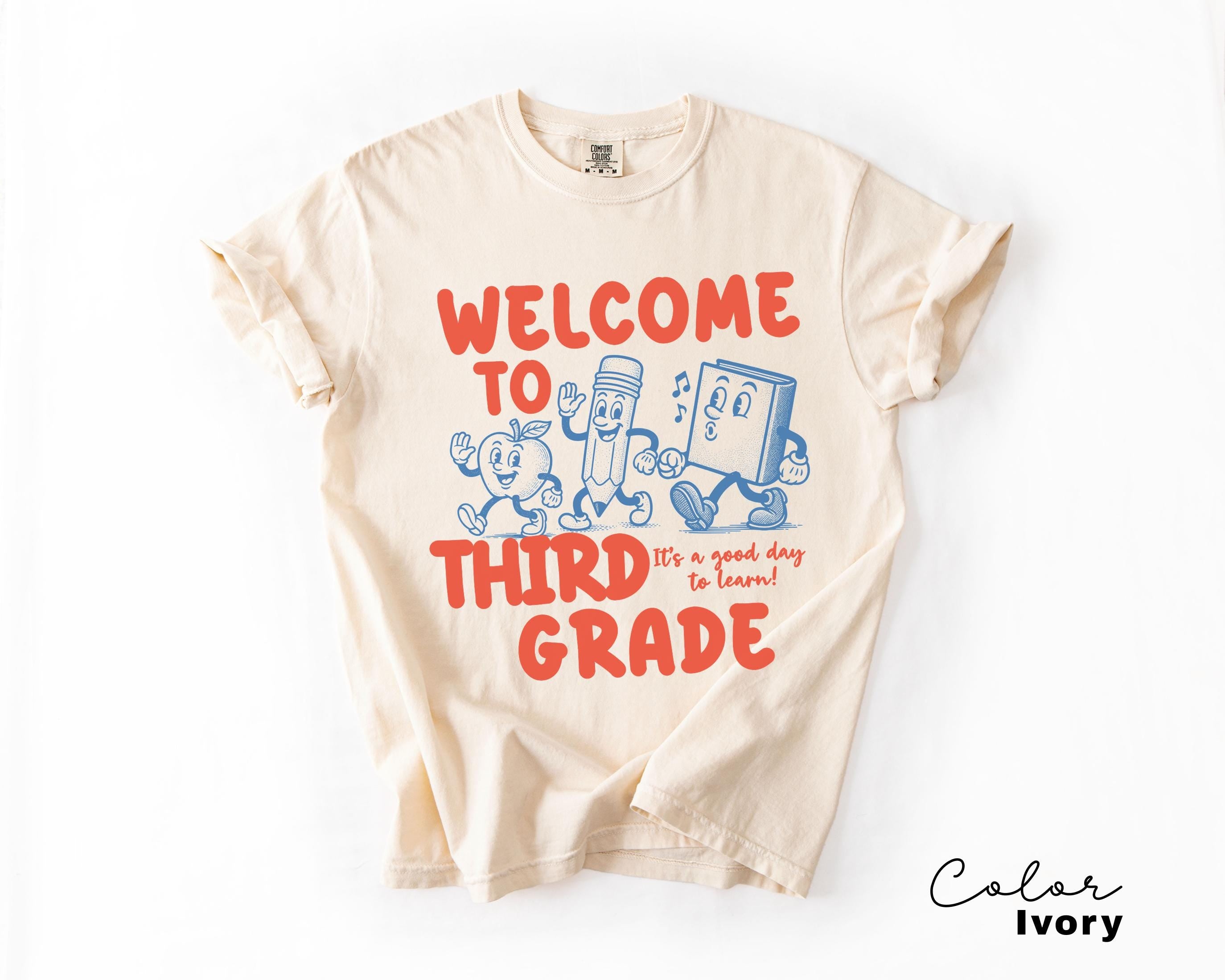 Comfort Colors Retro Third Grade Teacher Good Day Learn 3rd Grade Teacher Third Grade Teacher Elementary (1)