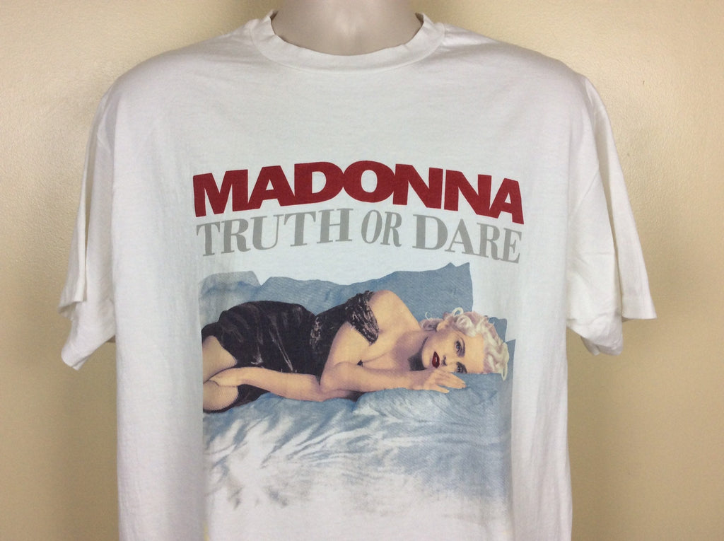 Vtg 1991 Madonna Truth Dare White Xl 90s Pop Music Movie (1)