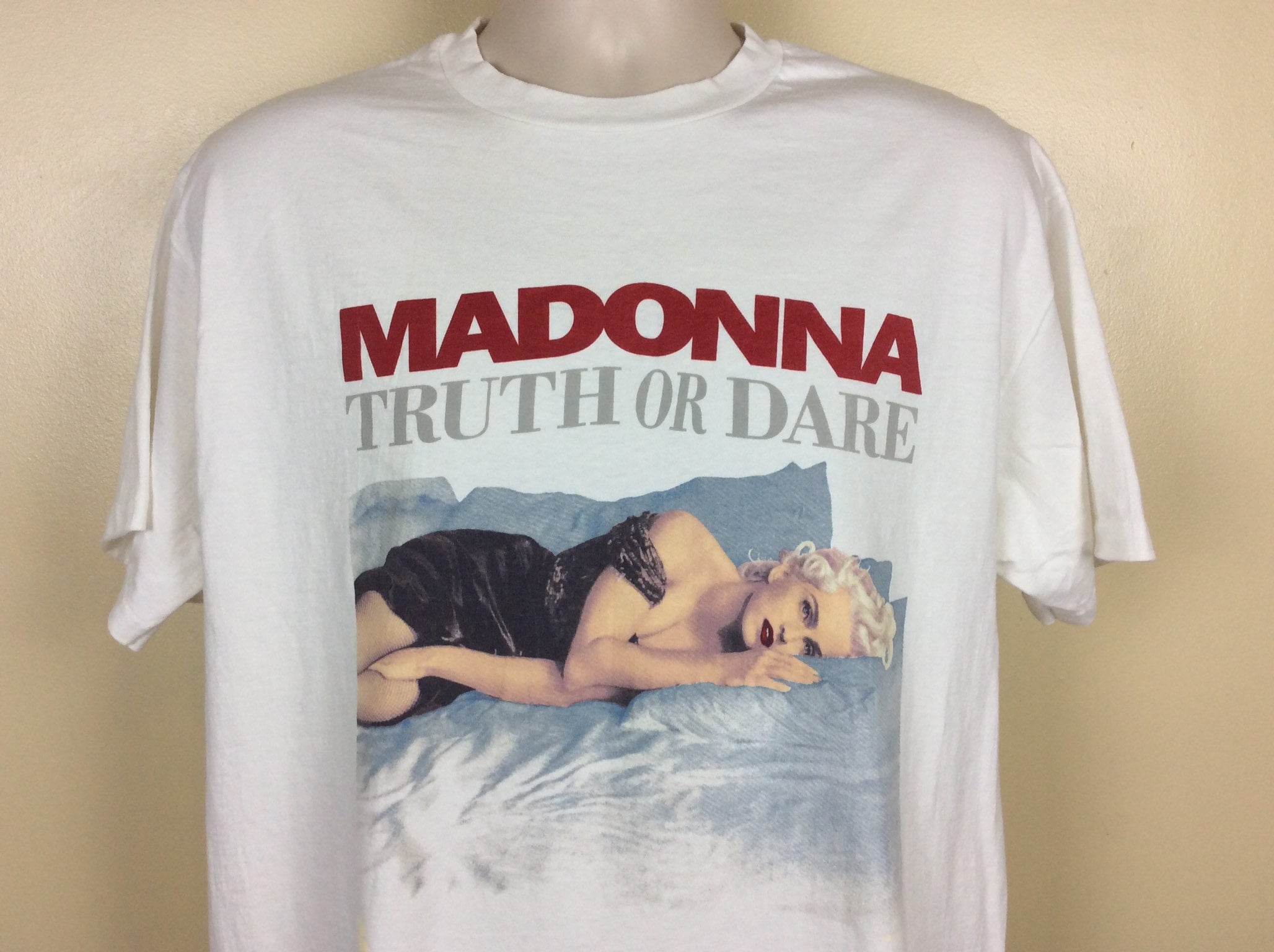 Vtg 1991 Madonna Truth Dare White Xl 90s Pop Music Movie (1)