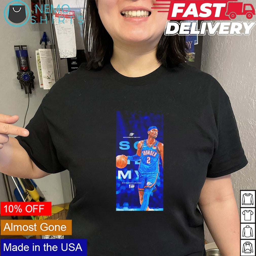 OKC Thunder 2025 2026 NBA MVP Shai Gilgeous-Alexander shirt
