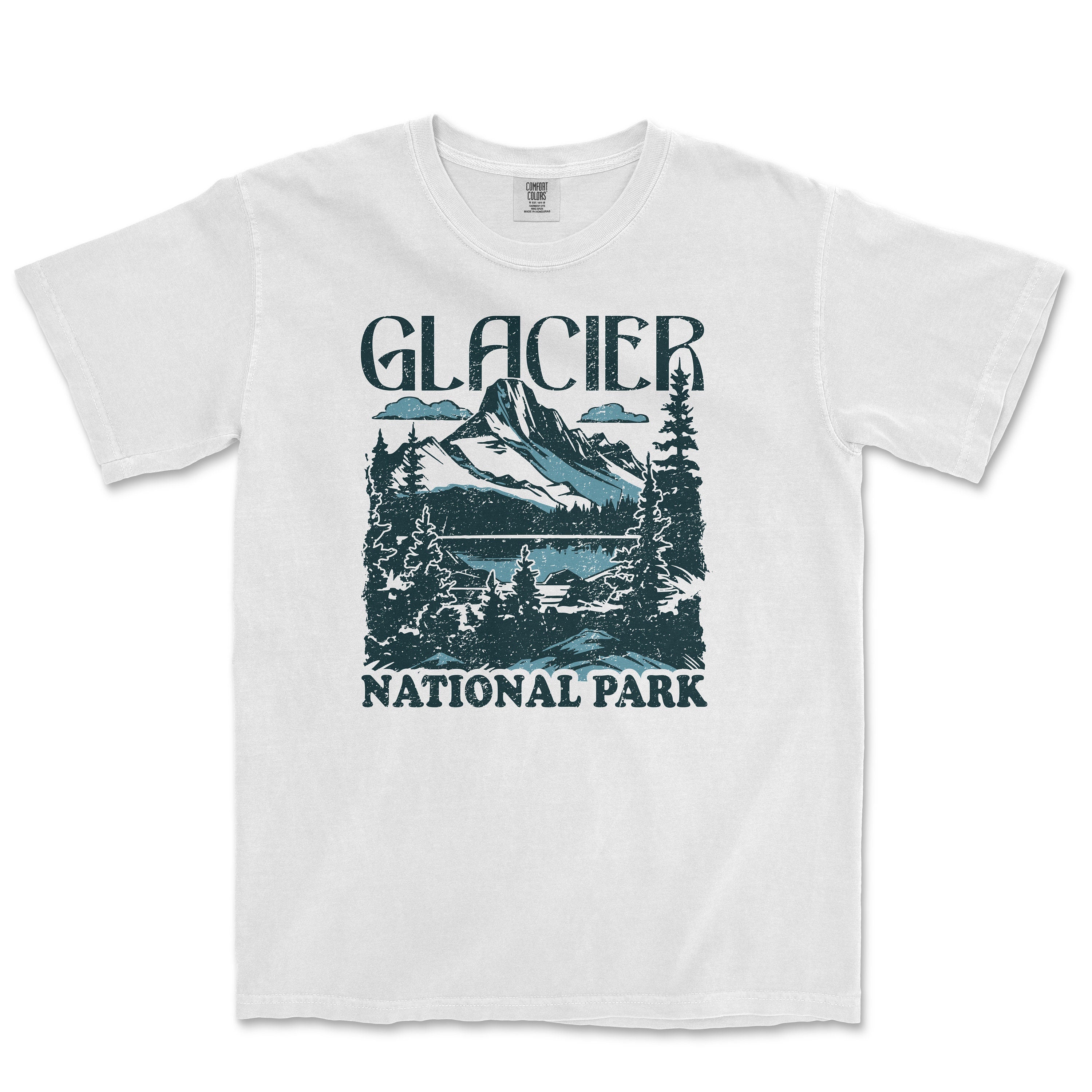 Glacier National Park Comfort Colors Distressed Size Unisex T-shirt, Sweatshirt, Hoodie (2)