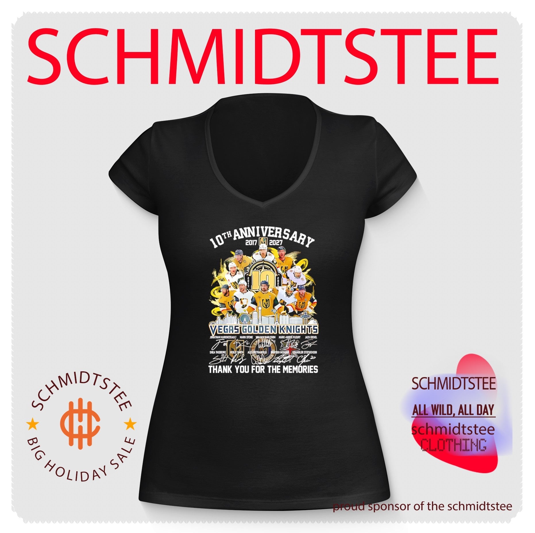 10th anniversary 2017 2027 Vegas Golden Knights thank you for the memories shirt