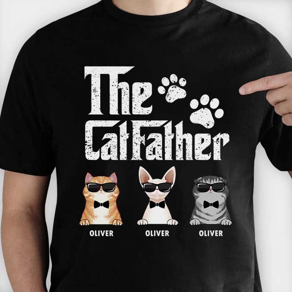The Cat Father Gift T-Shirt for Cat Lovers