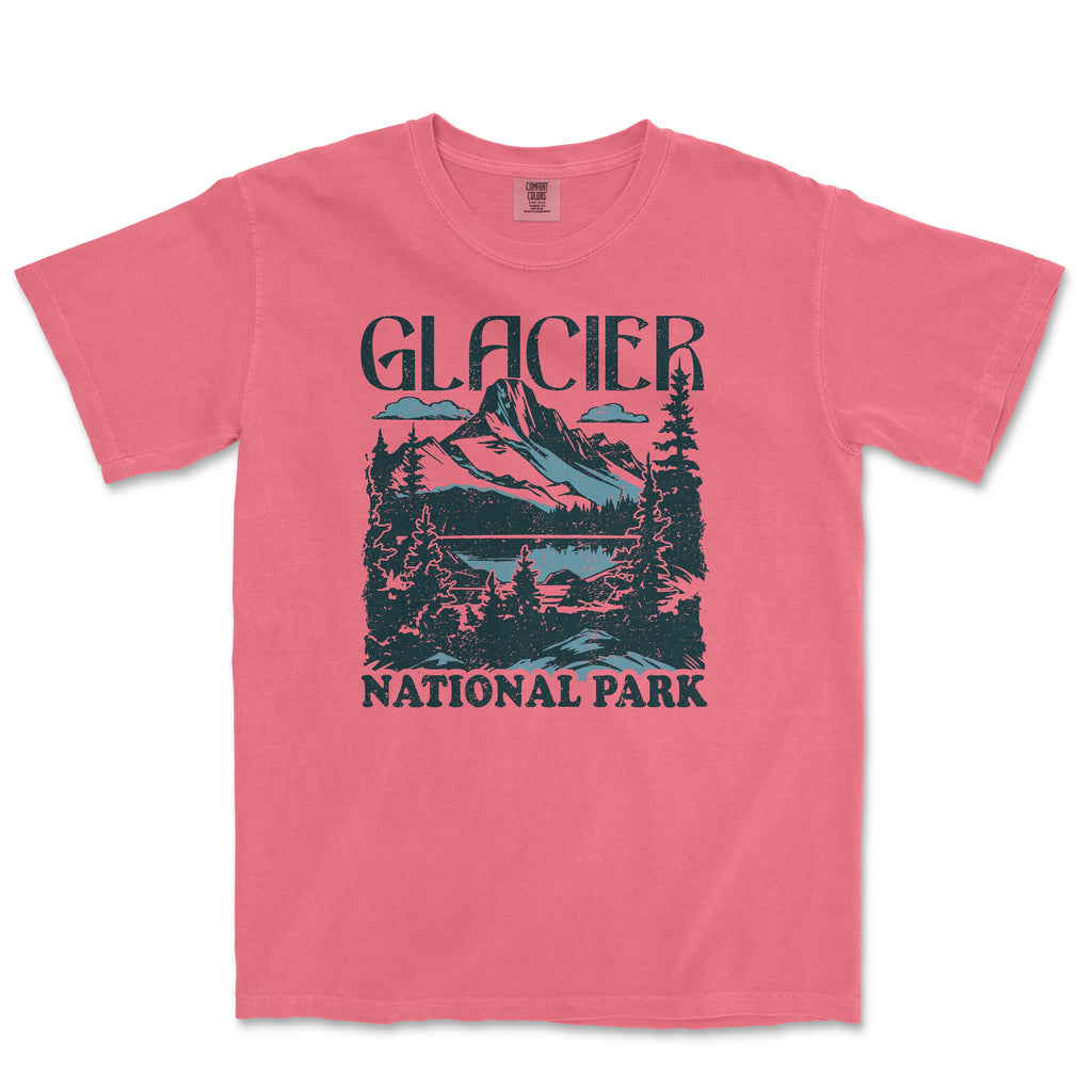 Glacier National Park Comfort Colors Distressed Size Unisex T-shirt, Sweatshirt, Hoodie (3)