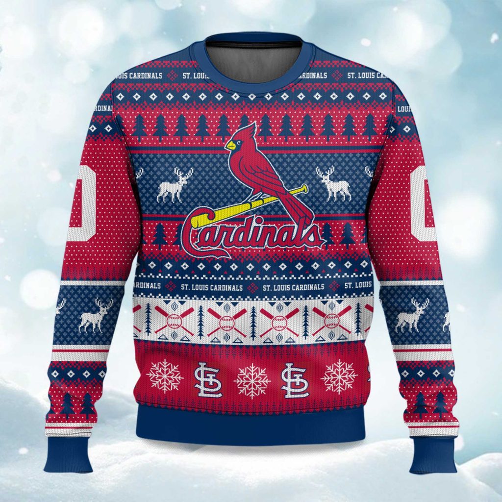 Personalized St. Louis Cardinals Ugly Christmas Sweater – Holiday Glory in Redbird Nation!