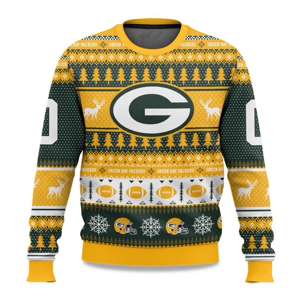 Personalized Green Bay Packers Ugly Christmas Sweater – The Frozen Tundra Gets Festive!