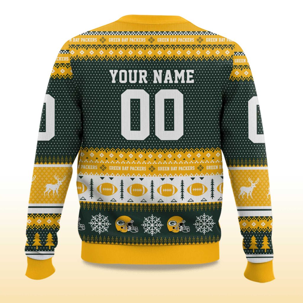Personalized Green Bay Packers Ugly Christmas Sweater – The Frozen Tundra Gets Festive!