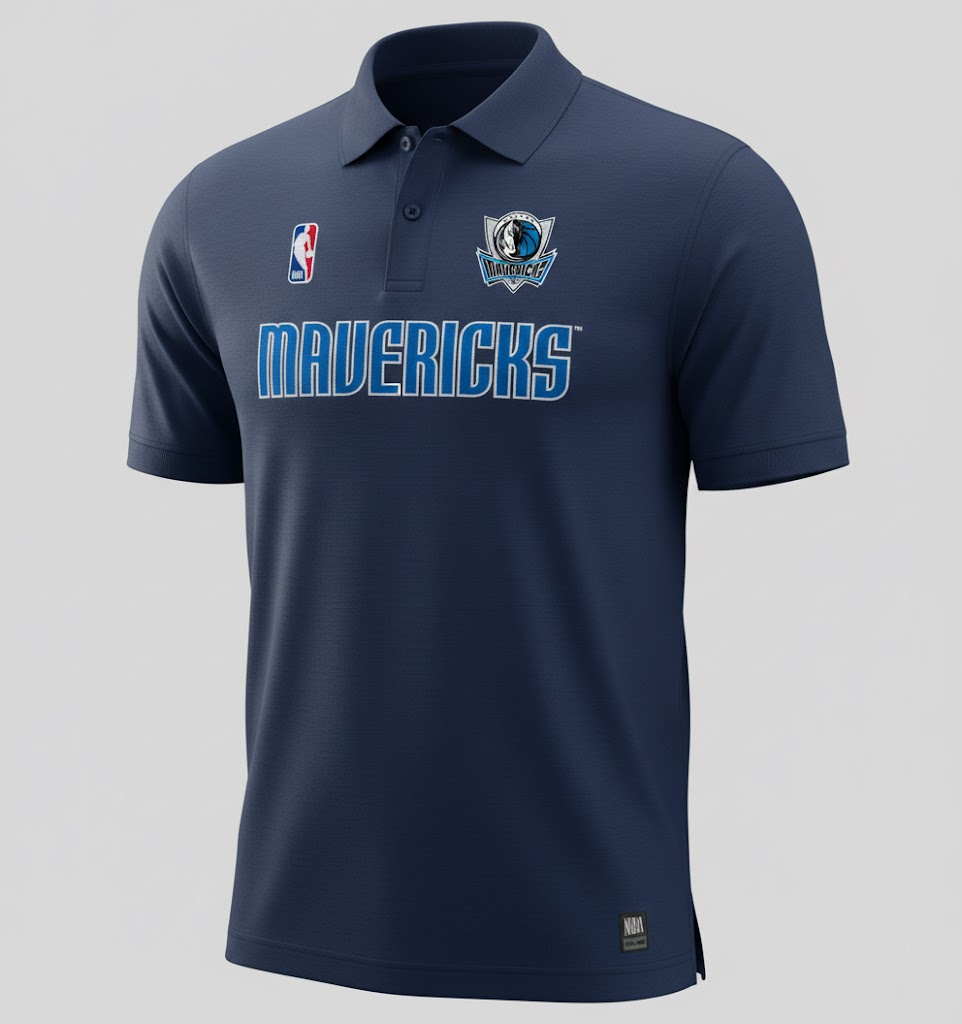 Dallas Mavericks NBA Polo Shirt – Official Team Fan Gear Performance Apparel
