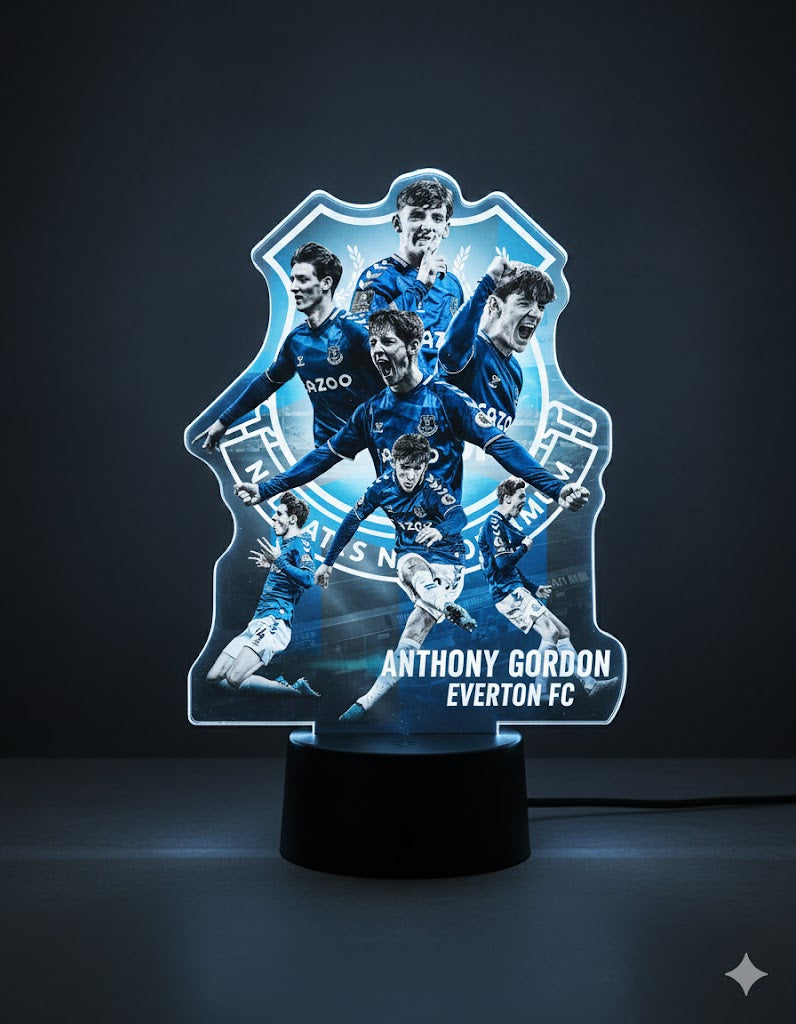 Anthony Gordon Everton FC Lamp – 3D Acrylic Night Light Football Fan Gift