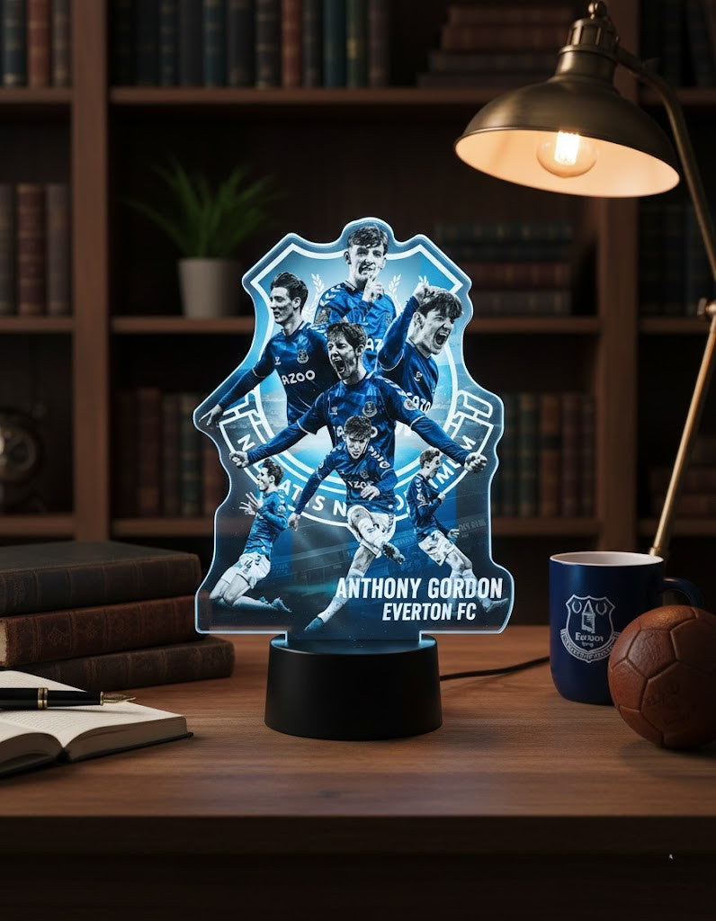 Anthony Gordon Everton FC Lamp – 3D Acrylic Night Light Football Fan Gift