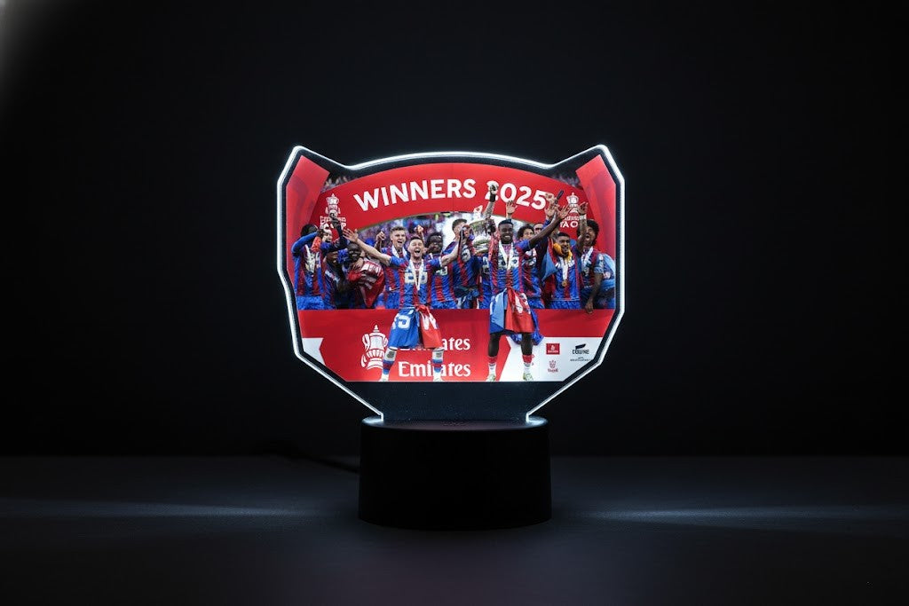 Crystal Palace FA Cup Winners Lamp – Personalized 2025 Champions 3D Illusion Night Light