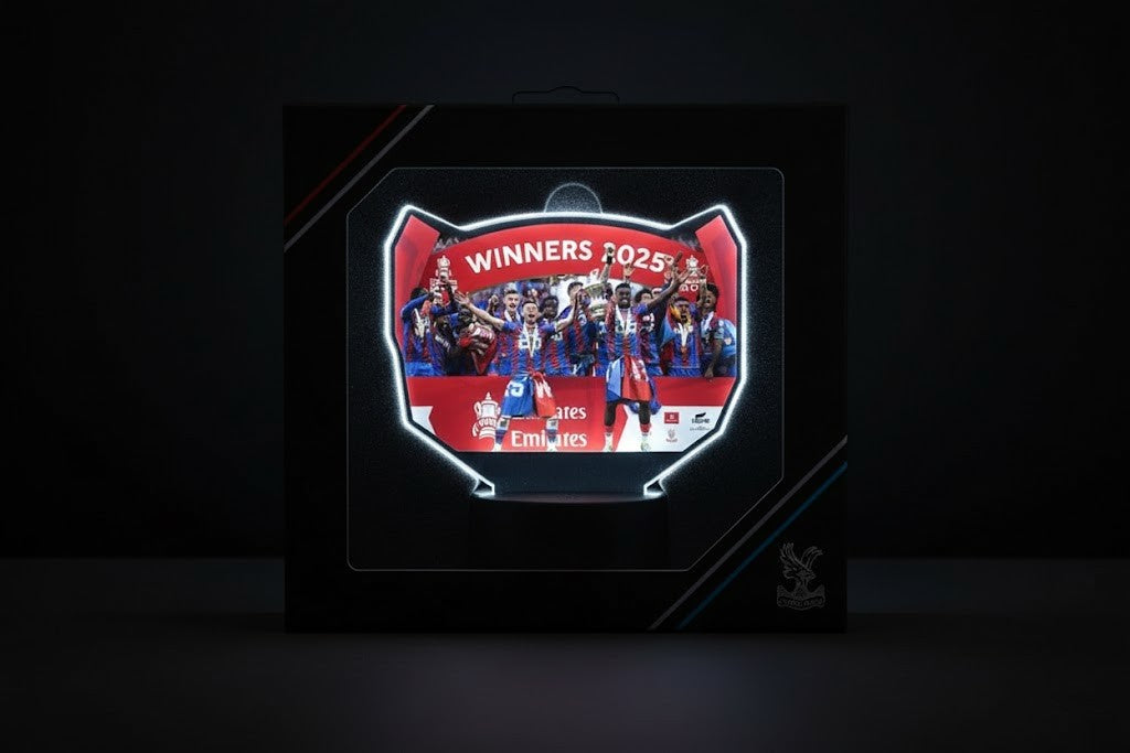 Crystal Palace FA Cup Winners Lamp – Personalized 2025 Champions 3D Illusion Night Light