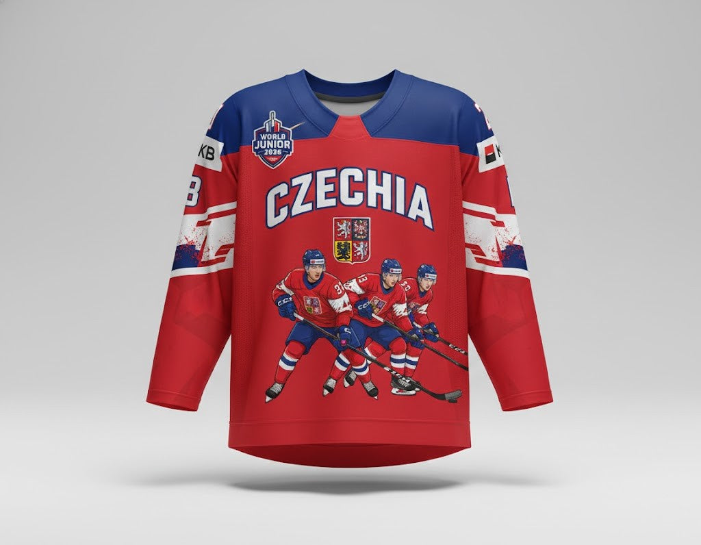 Czechia World Junior 2026 Hockey Jersey