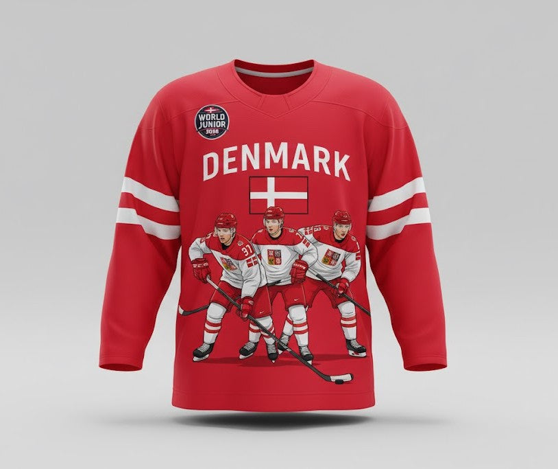 World Junior Hockey Championship 2026 – Team Denmark Jersey