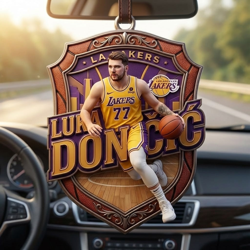 Luka Doncic Los Angeles Lakers Ornament – NBA Basketball Christmas Tree Decoration