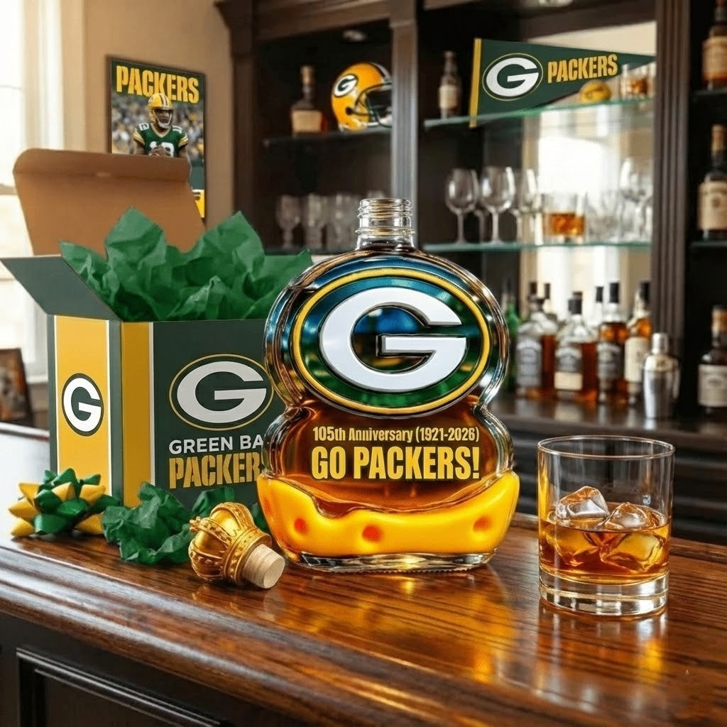 Green Bay Packers 105th Anniversary 1921-2026 Whiskey Decanter