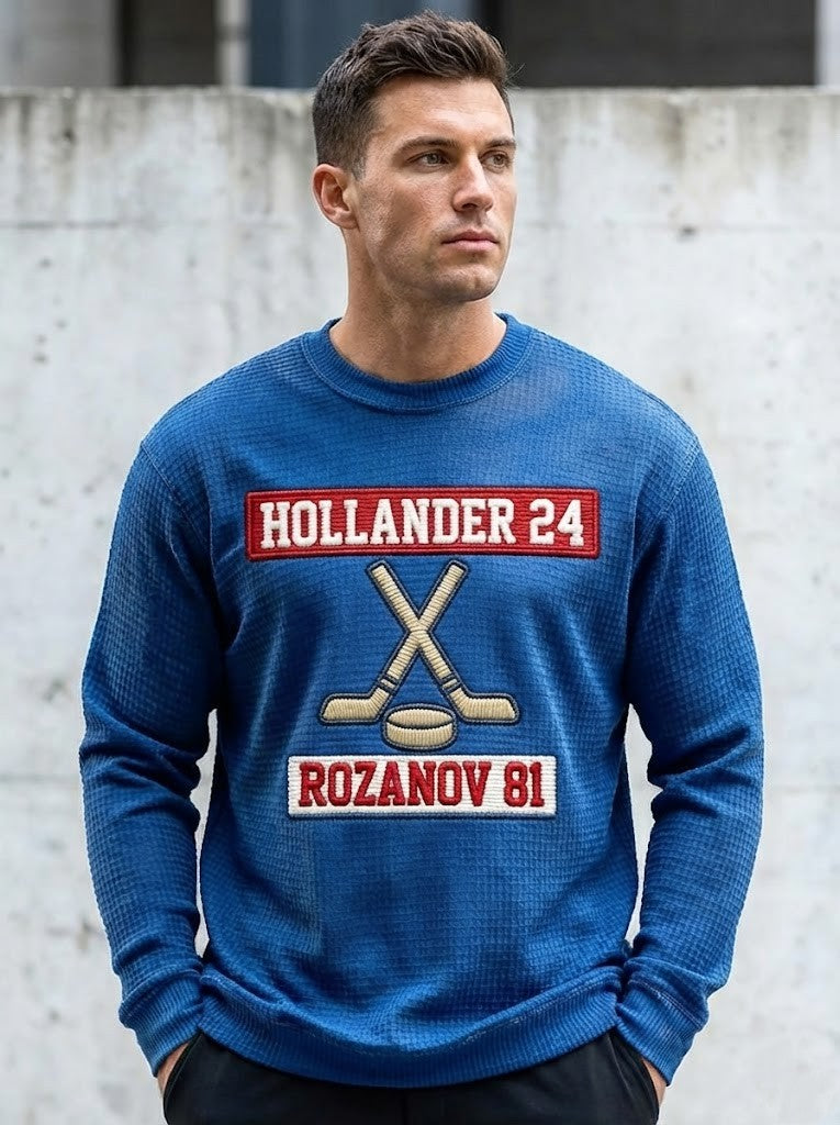 Hollander 24 Rozanov 81 Hockey Long Sleeve Shirt