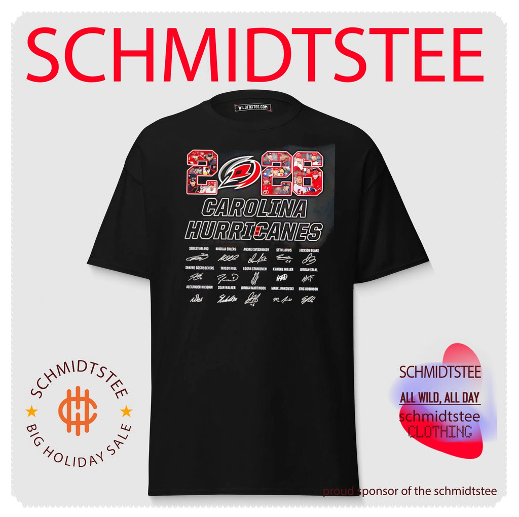 2026 Carolina Hurricanes team members signature shirt