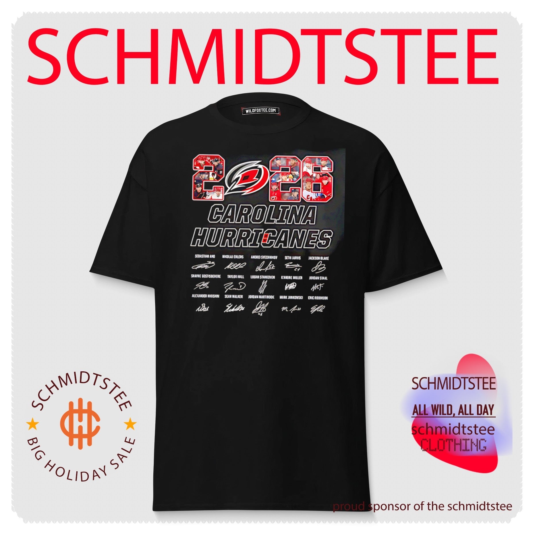 2026 Carolina Hurricanes team members signature shirt