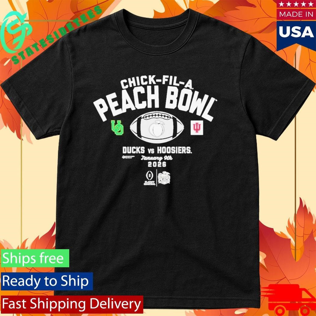 2026 Chick-Fil-A Peach Bowl 2-Team Ducks Vs Hoosiers Shirt