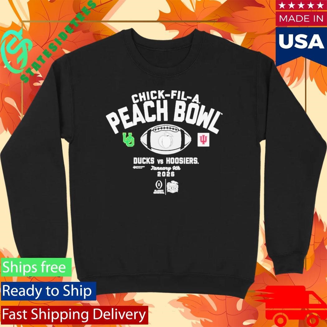 2026 Chick-Fil-A Peach Bowl 2-Team Ducks Vs Hoosiers Shirt