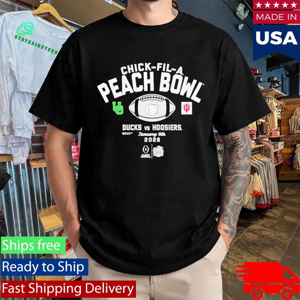 2026 Chick-Fil-A Peach Bowl 2-Team Ducks Vs Hoosiers Shirt