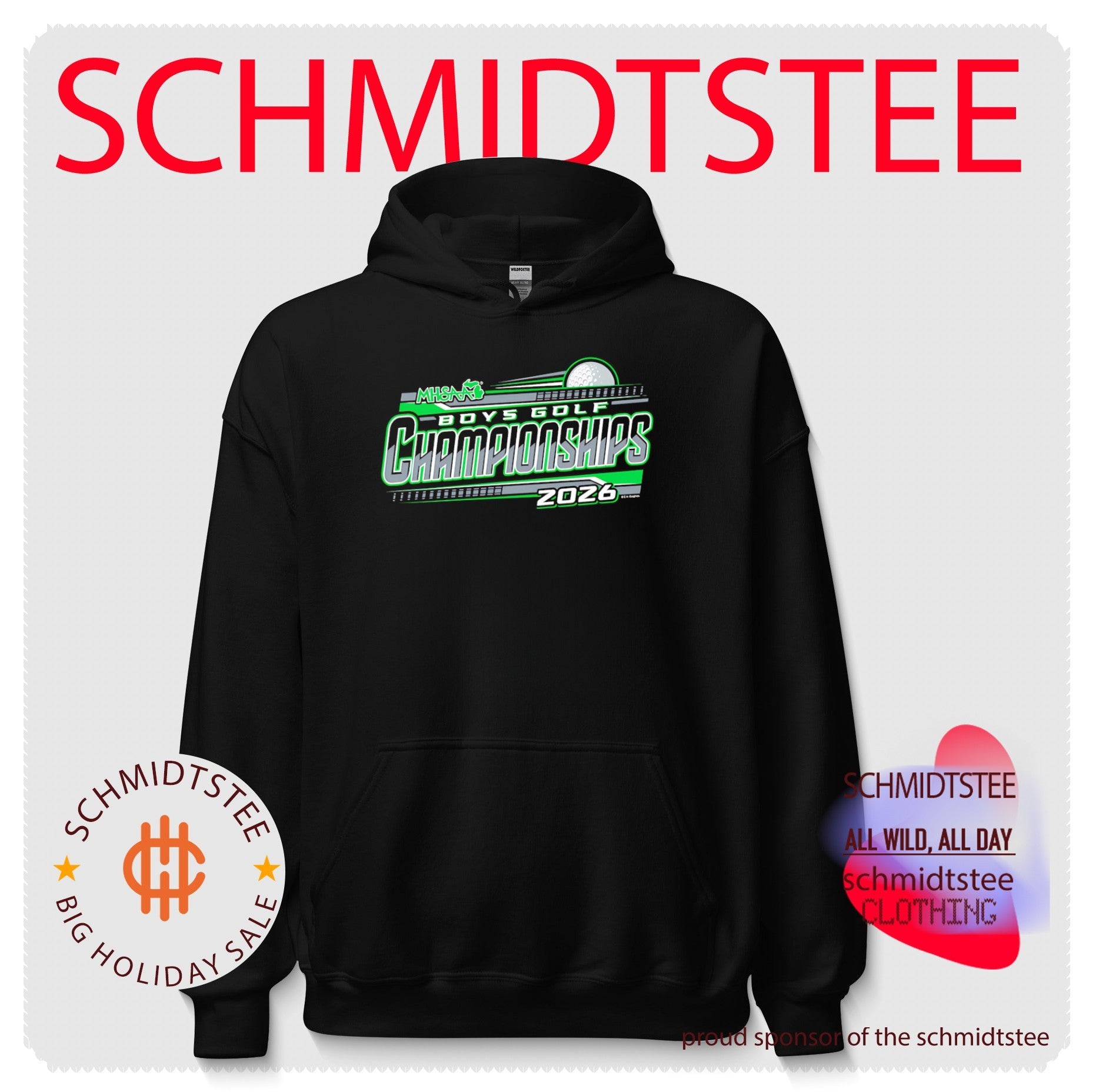 2026 MHSAA Boys Golf Championships logo shirt