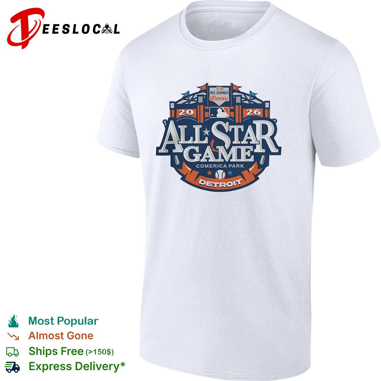 2026 MLB All Star Game The Mid Summer Detroit shirt