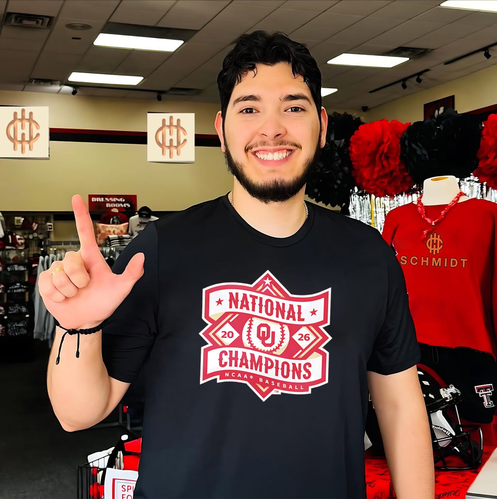 2026 NCAA Baseball Men’s College World Series Champions Oklahoma Sooners logo shirt