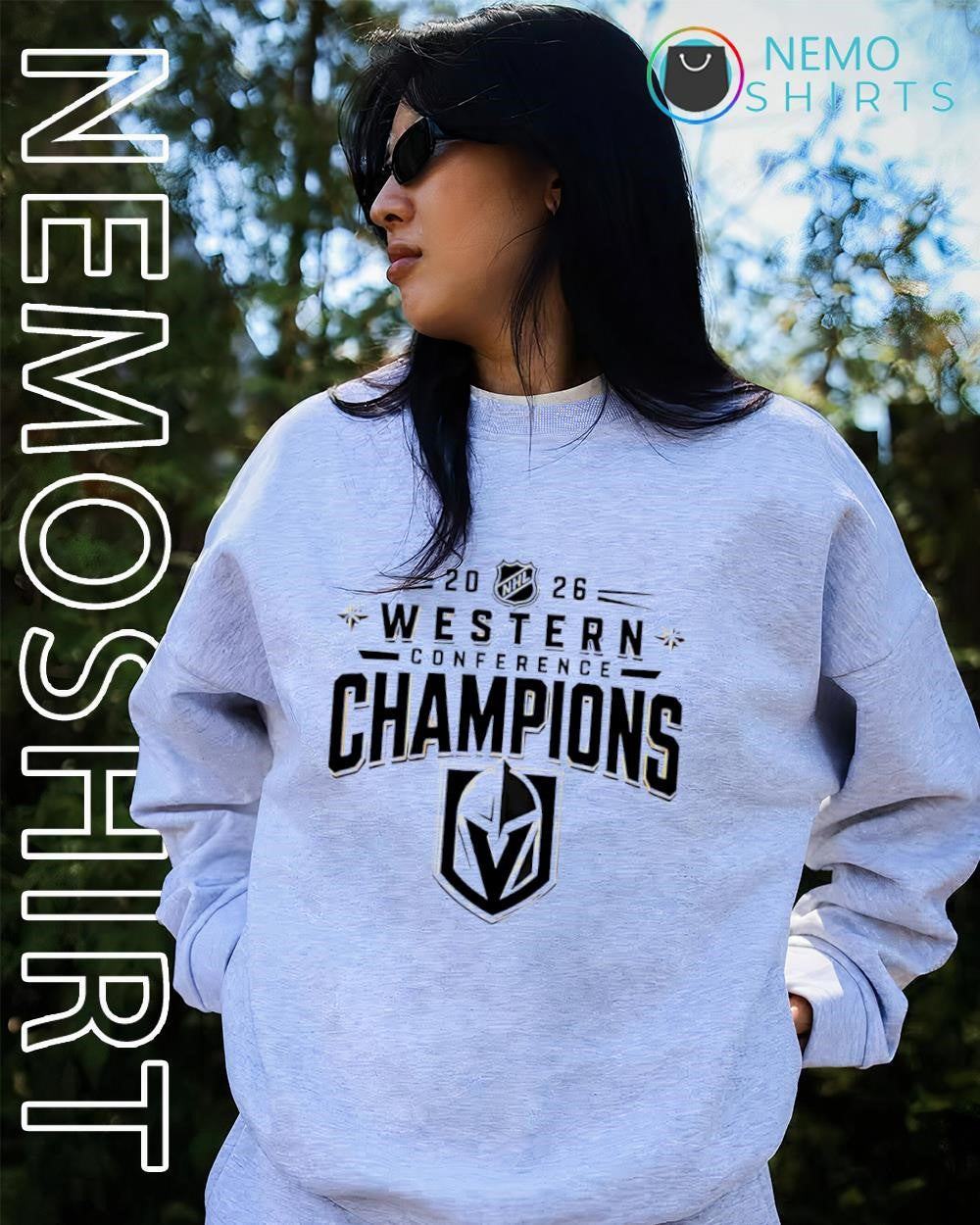 2026 Vegas Golden Knights Western Conference Champions logo shirt