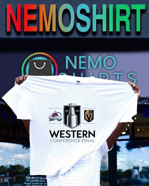 2026 Western Conference Final matchup Colorado Avalanche vs Vegas Golden Knights shirt