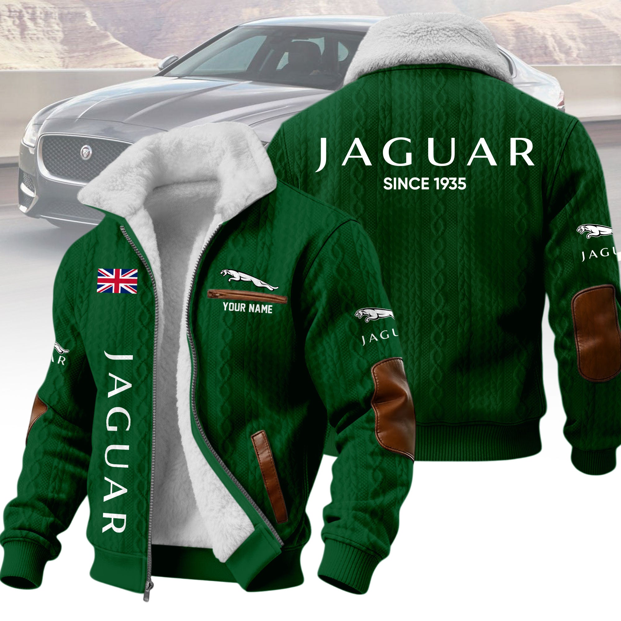 Personalized Jaguar Fleece Jacket