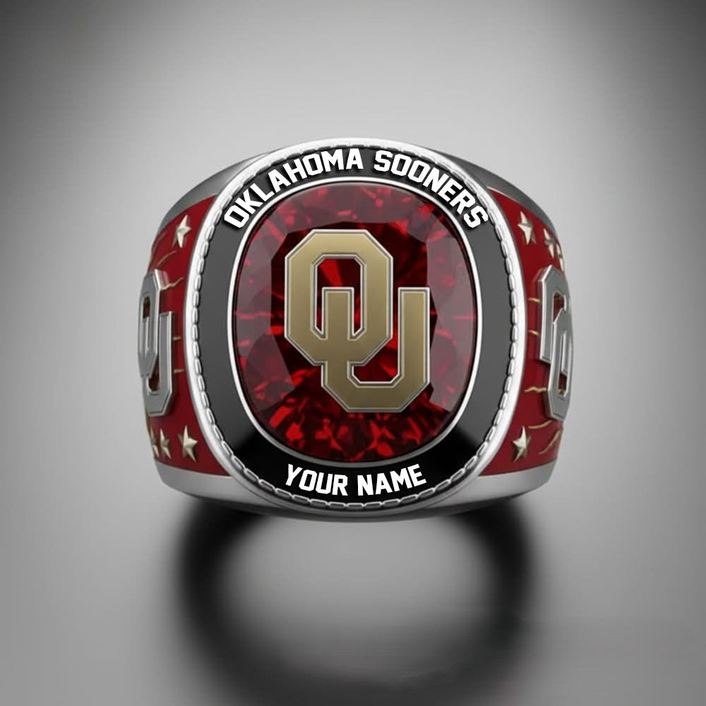 Oklahoma Sooners Custom Name Ring