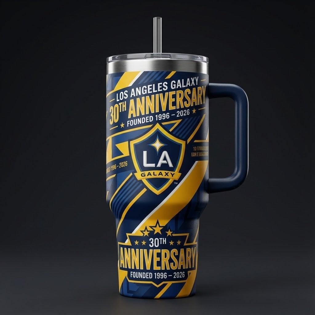 Los Angeles Galaxy 30th Anniversary Tumbler 1996-2026