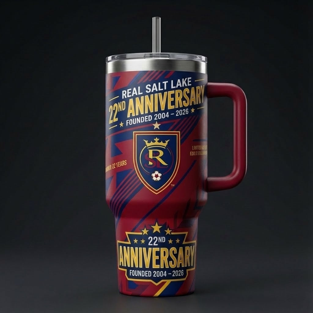 Real Salt Lake 22nd Anniversary Tumbler 2004-2026