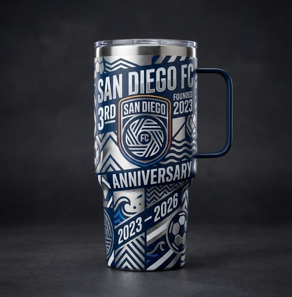 San Diego FC 3rd Anniversary Tumbler 2023-2026