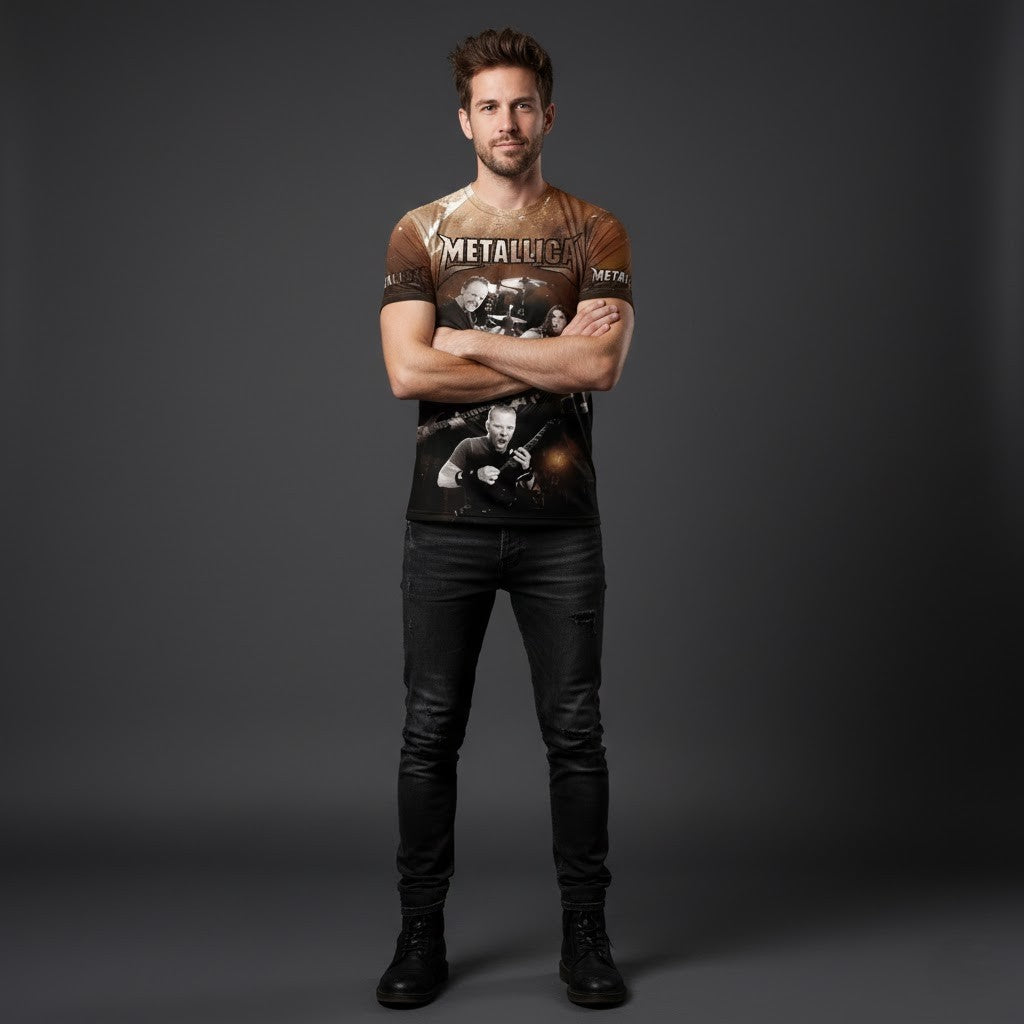 Metallica Tour Setlist 3D T-Shirt