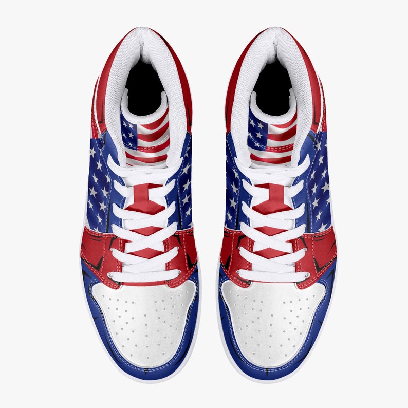 USA Patriotic American Flag Great Seal High Top Shoes
