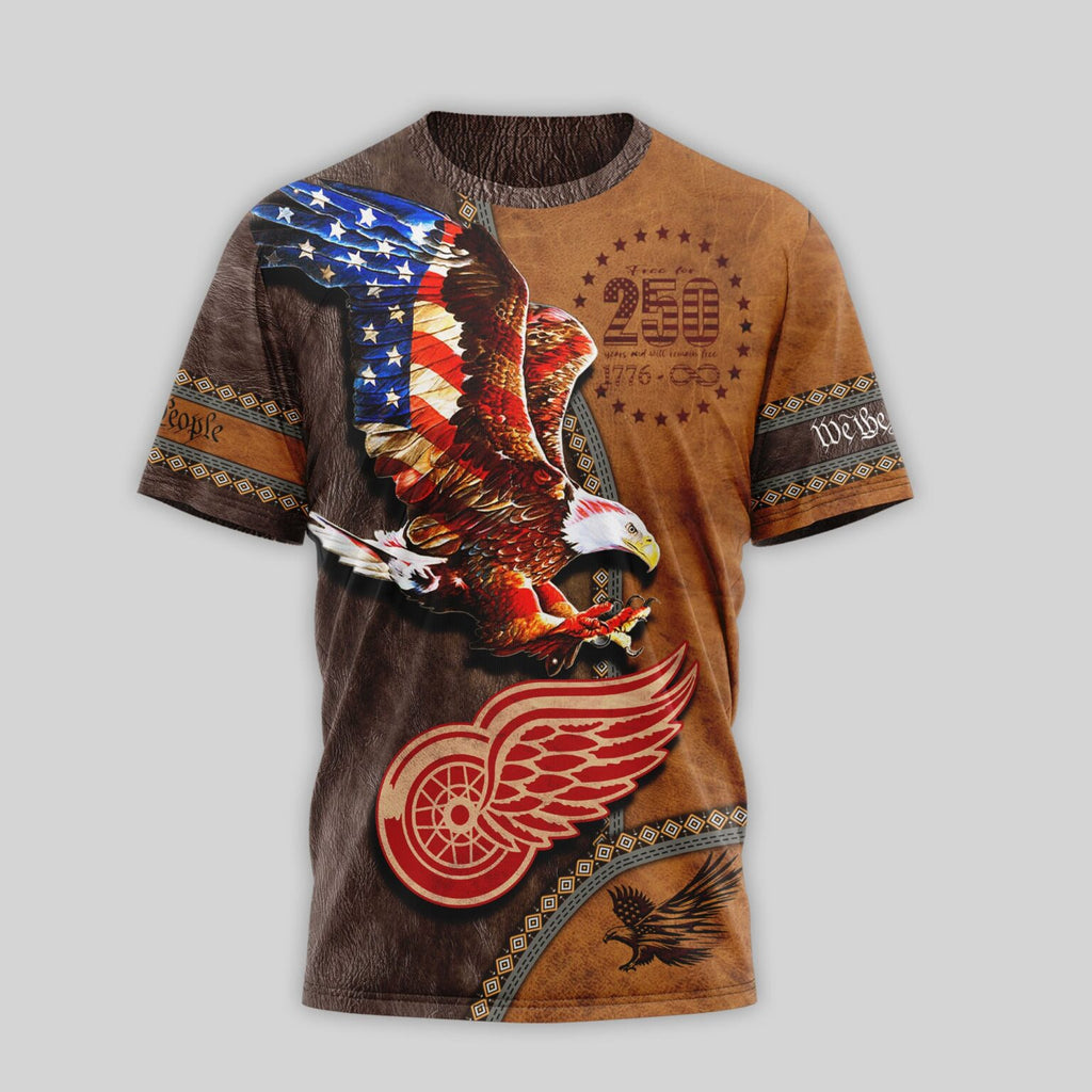 Detroit Red Wings US 250th Anniversary T-Shirt