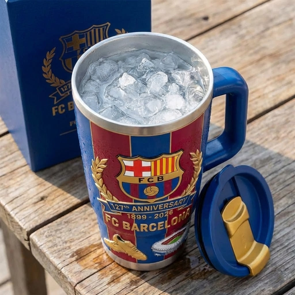 FC Barcelona 127th Anniversary 1899 – 2026 Handled Tumbler