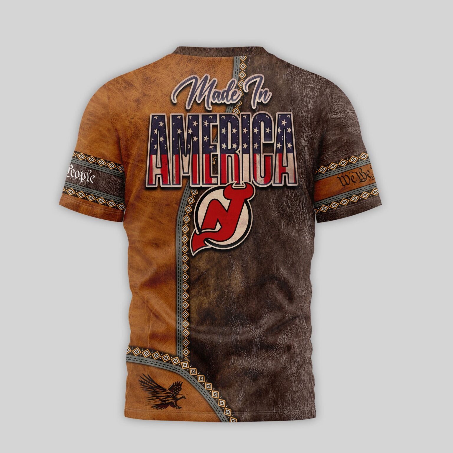 New Jersey Devils USA 250th Anniversary 3D T-Shirt