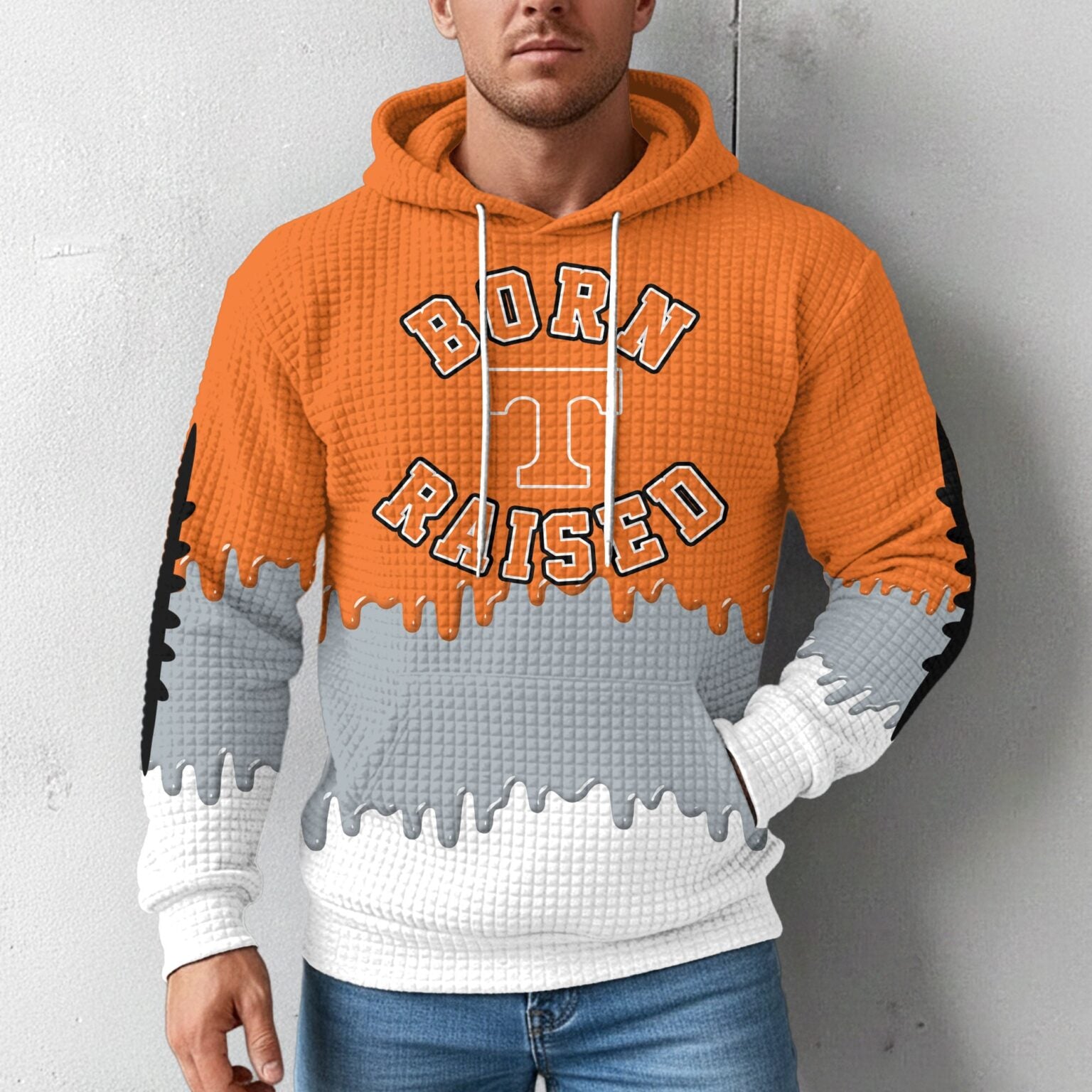 Tennessee Volunteers Born and Raised I Bleed Volunteer Orange 3D Hoodie