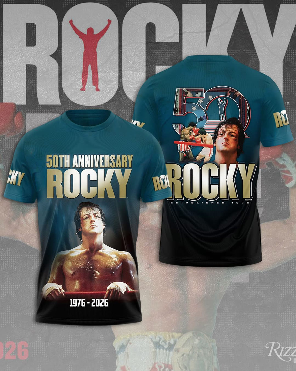 Rocky 50th Anniversary 1976-2026 T-Shirt