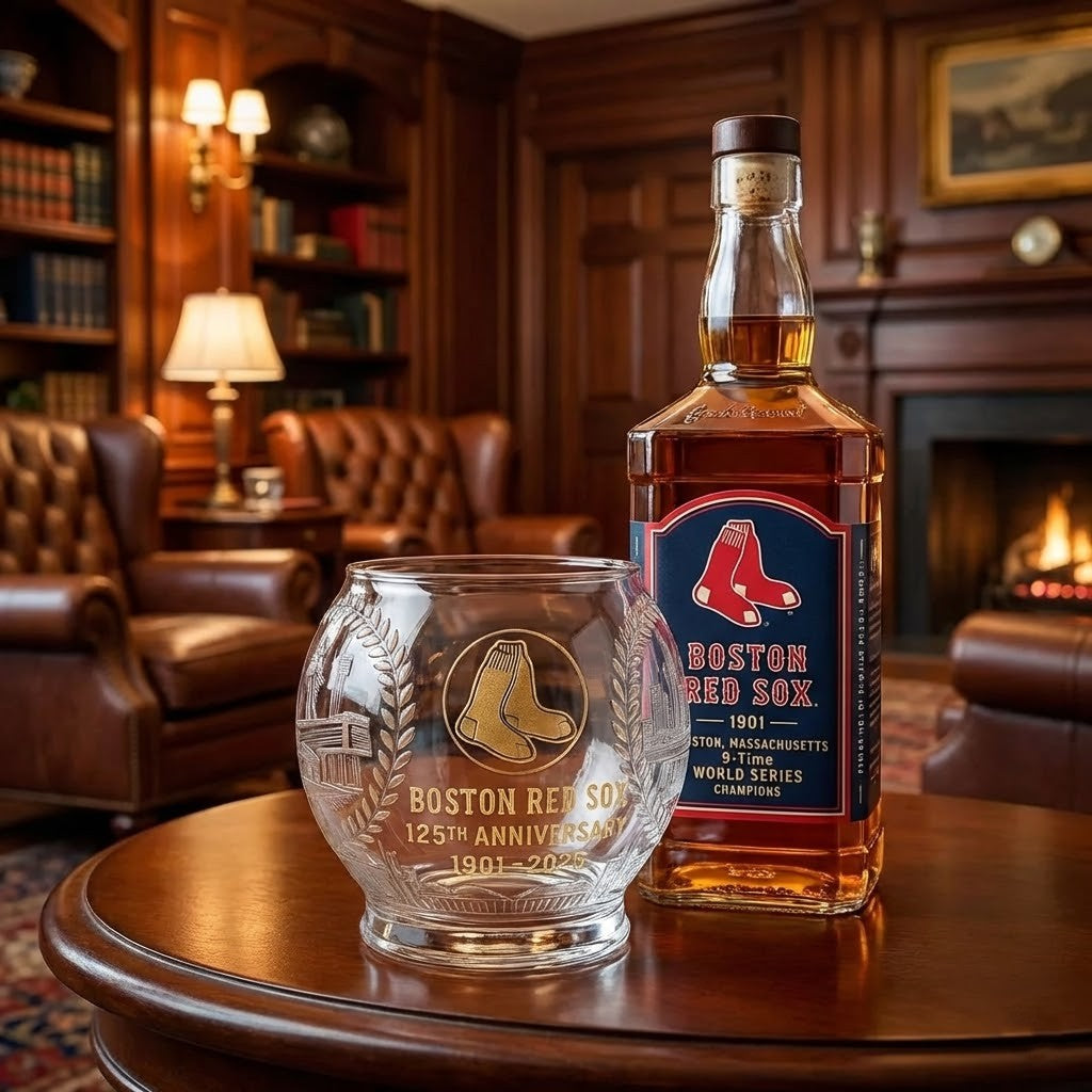 Boston Red Sox 125th Anniversary 1901-2026 Whiskey Glass
