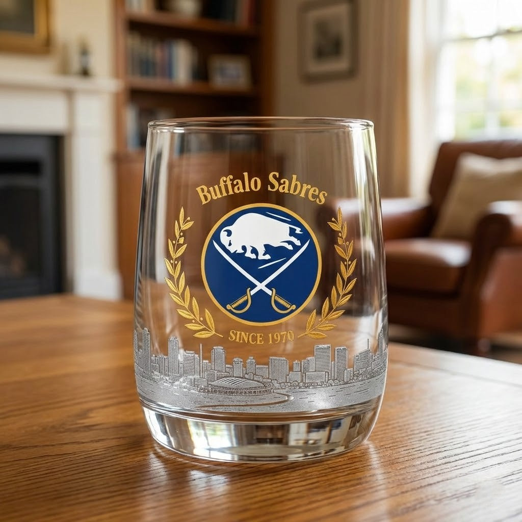 Buffalo Sabres 56th Anniversary 1970-2026 Whiskey Glass