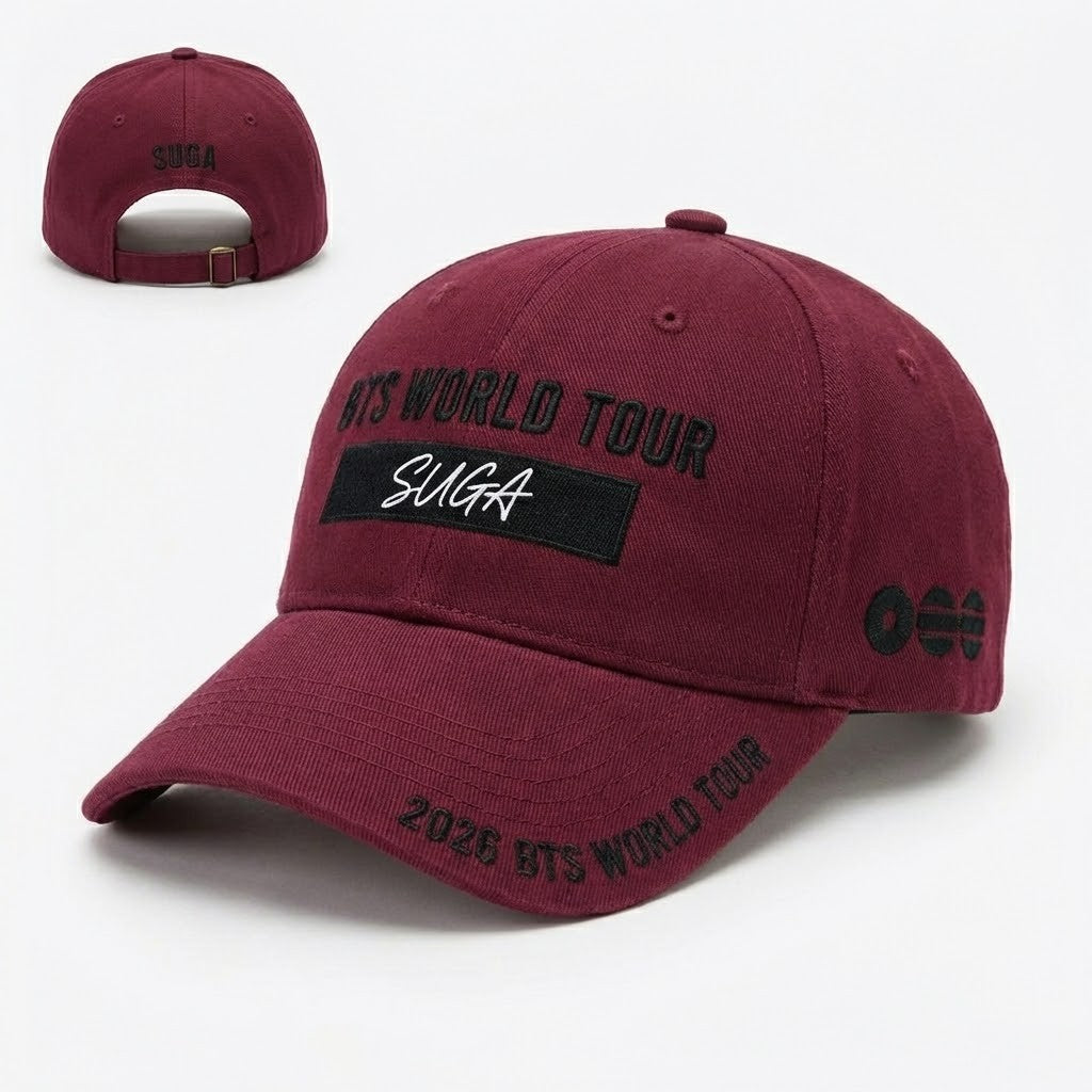 BTS SUGA 2026 World Tour Baseball Cap