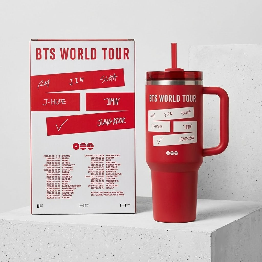 BTS World Tour 2026 Tumbler With Handle