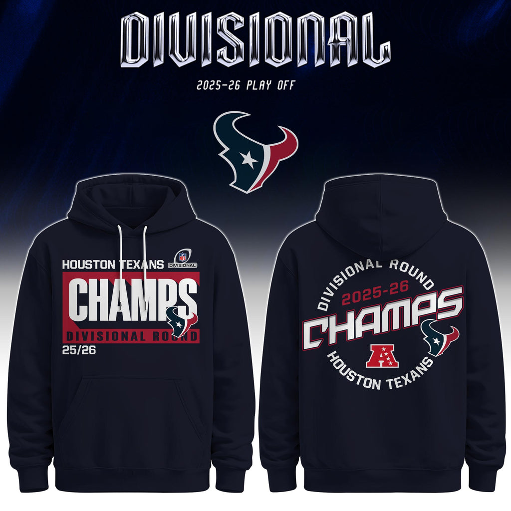 Houston Texans 2025-26 Divisional Play Off Champs Hoodie