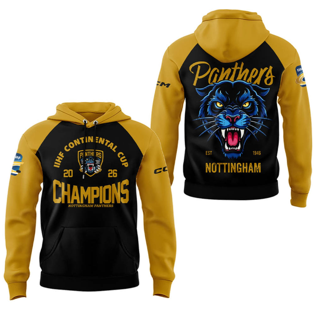 Nottingham Panthers IIHF Continental Cup Champions Hoodie